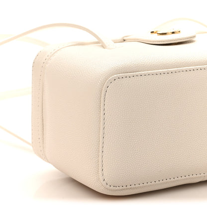 Chanel Shiny Caviar Preppy Coco Long Vanity With Strap White 9 of 11