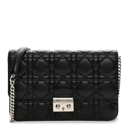 Christian Dior Lambskin Cannage Miss Dior Promenade Pouch Black 1 of 13