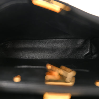Fendi Nappa Mini Peekaboo Iconic Satchel Black 5 of 11