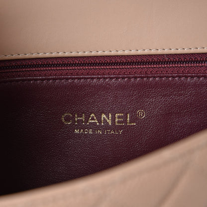 Chanel Caviar Quilted Small CC Filigree Flap Beige Black 6 of 8