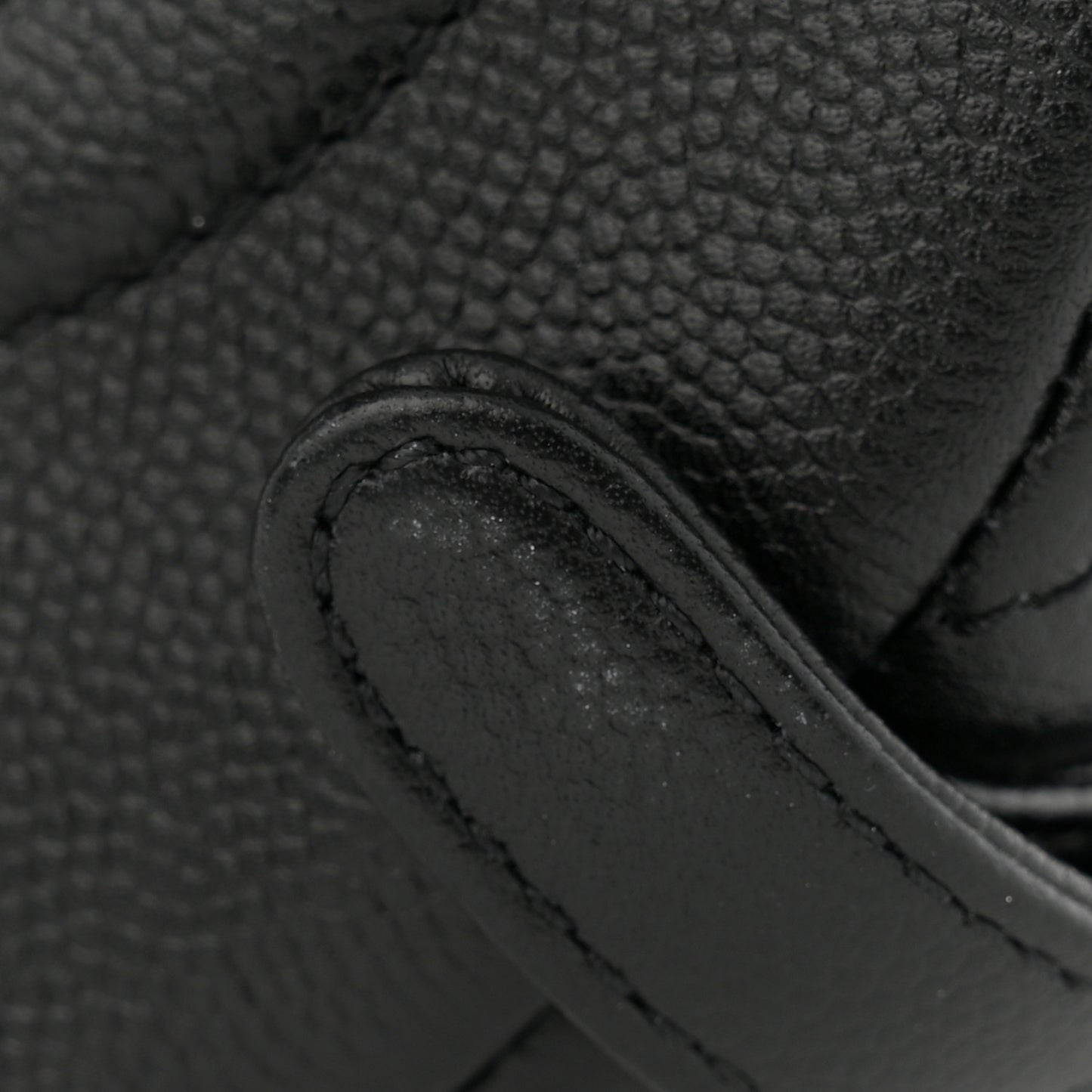 Caviar Quilted Pockets Backpack Black