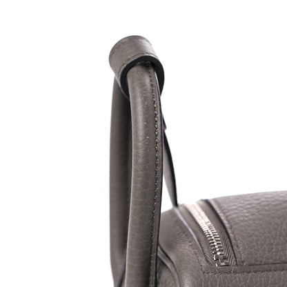 Hermes Taurillon Clemence Mini Lindy 20 Etain 13 of 16