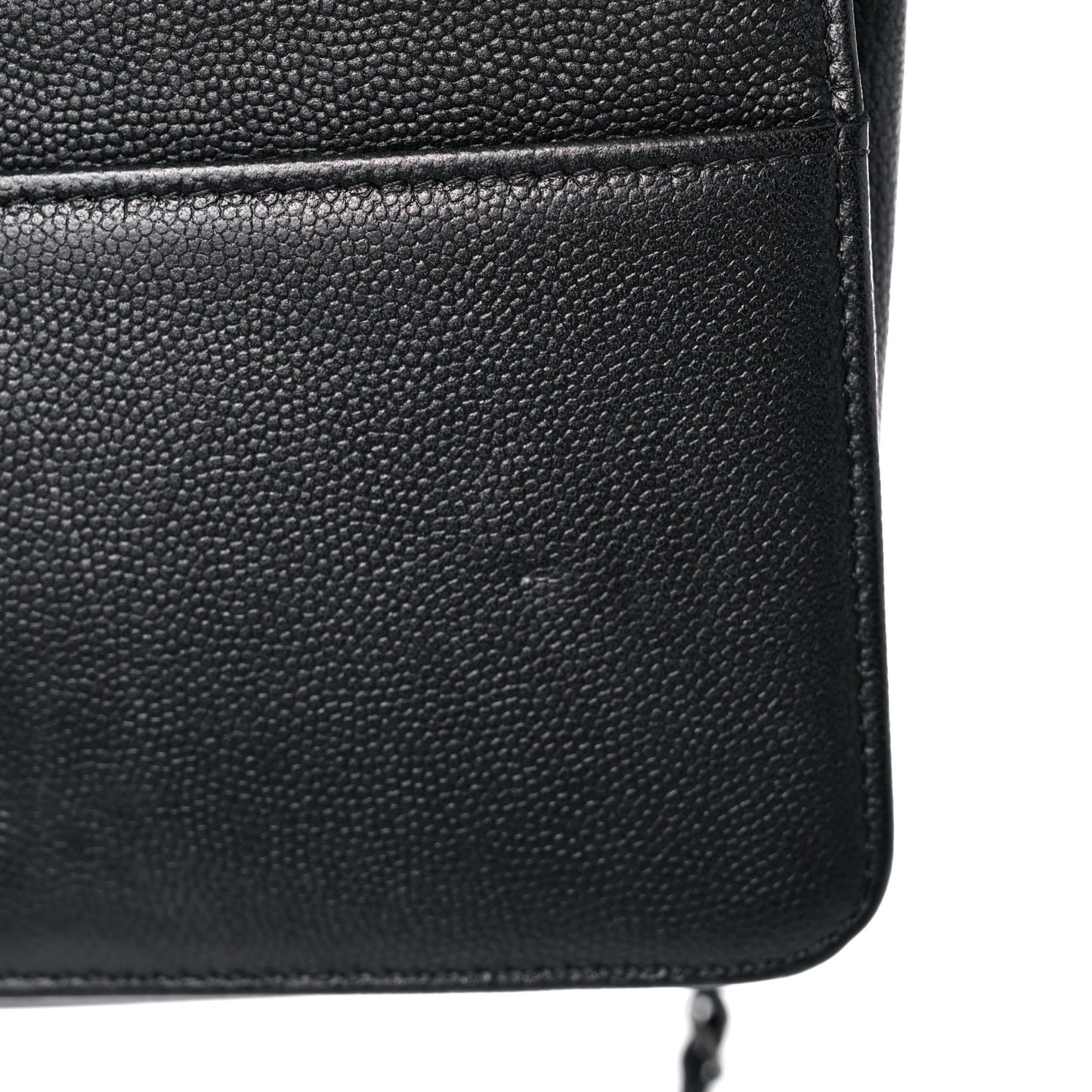 Caviar Quilted Boy Wallet On Chain WOC So Black