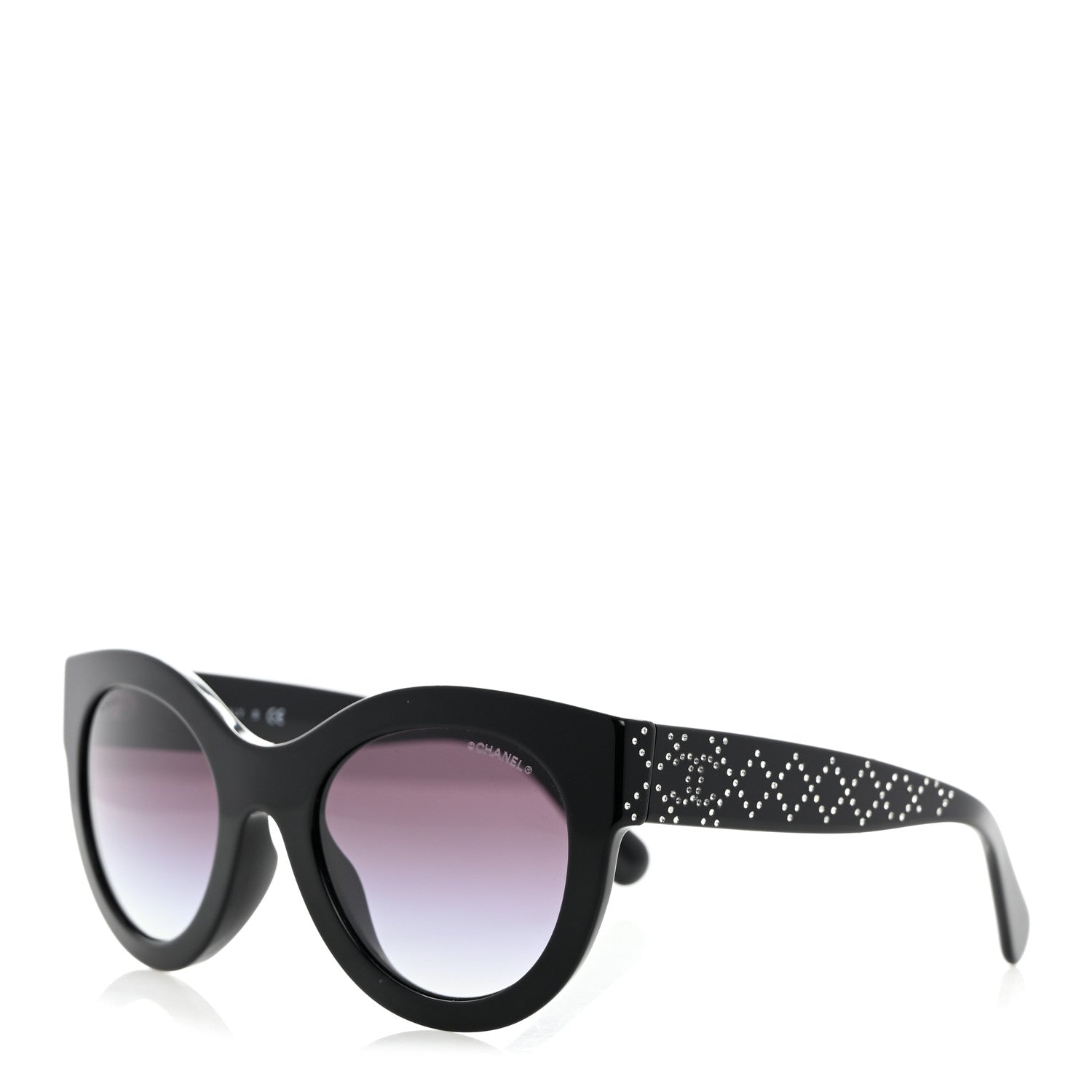 Chanel Crystal CC Sunglasses 5420-B-A Black 1 of 7