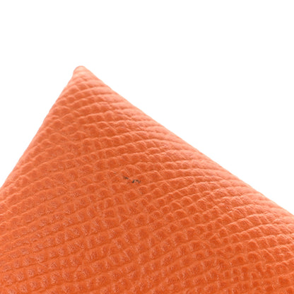 Hermes Epsom Calvi Duo Card Case Orange Lime 8 of 9
