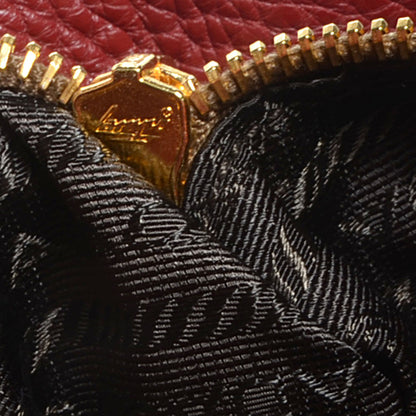 Prada Vitello Daino Shoulder Bag Rubino 8 of 11