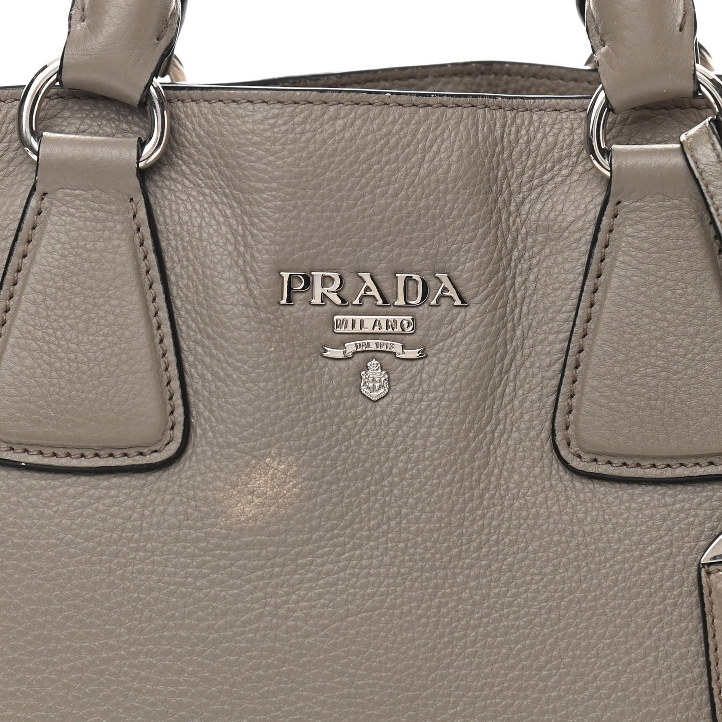 Vitello Daino Side Zip Tote Argilla