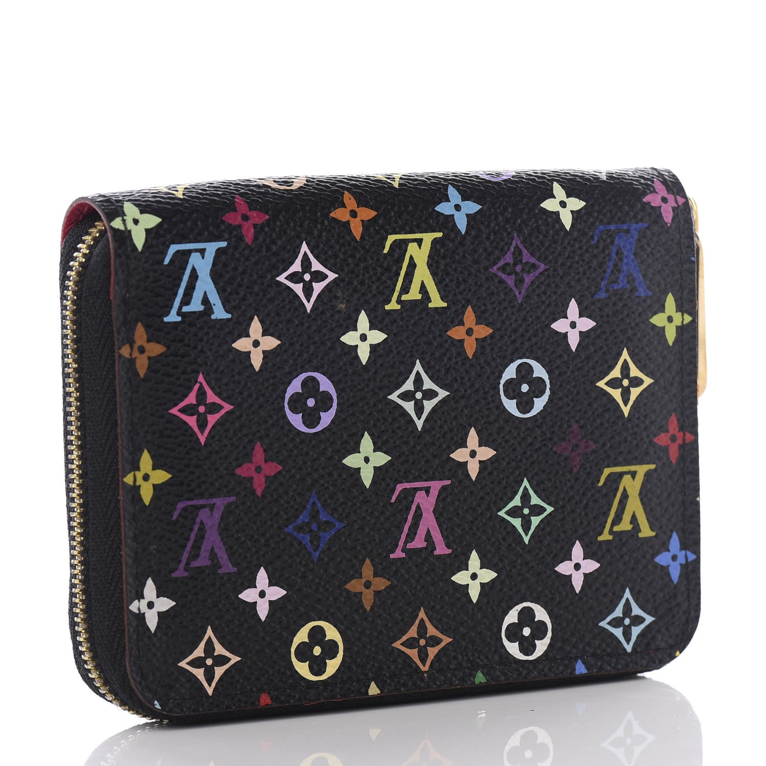 Louis Vuitton Monogram Multicolor Zippy Coin Purse Black Grenade 2 of 8