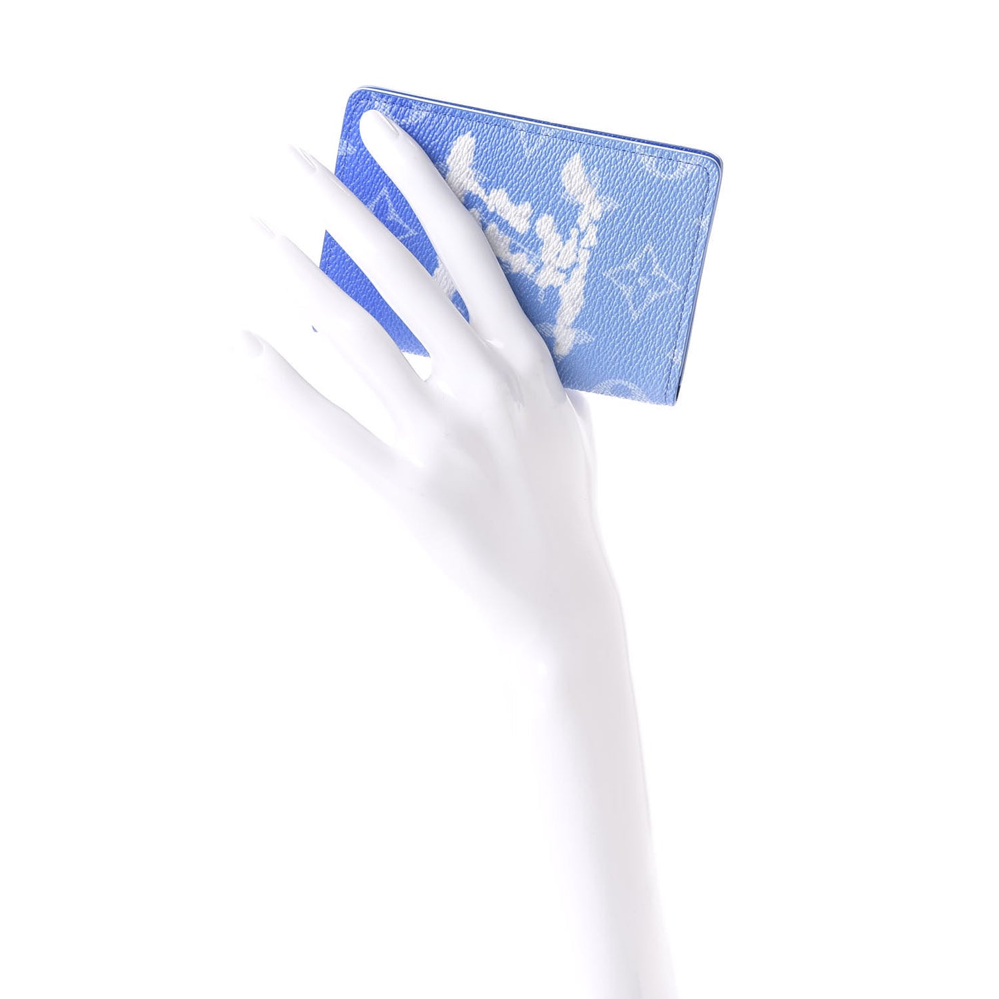 Monogram Clouds Pocket Organizer Blue