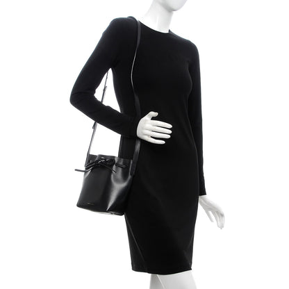 Mansur Gavriel Calfskin Mini Mini Bucket Bag Black Flamma 2 of 7