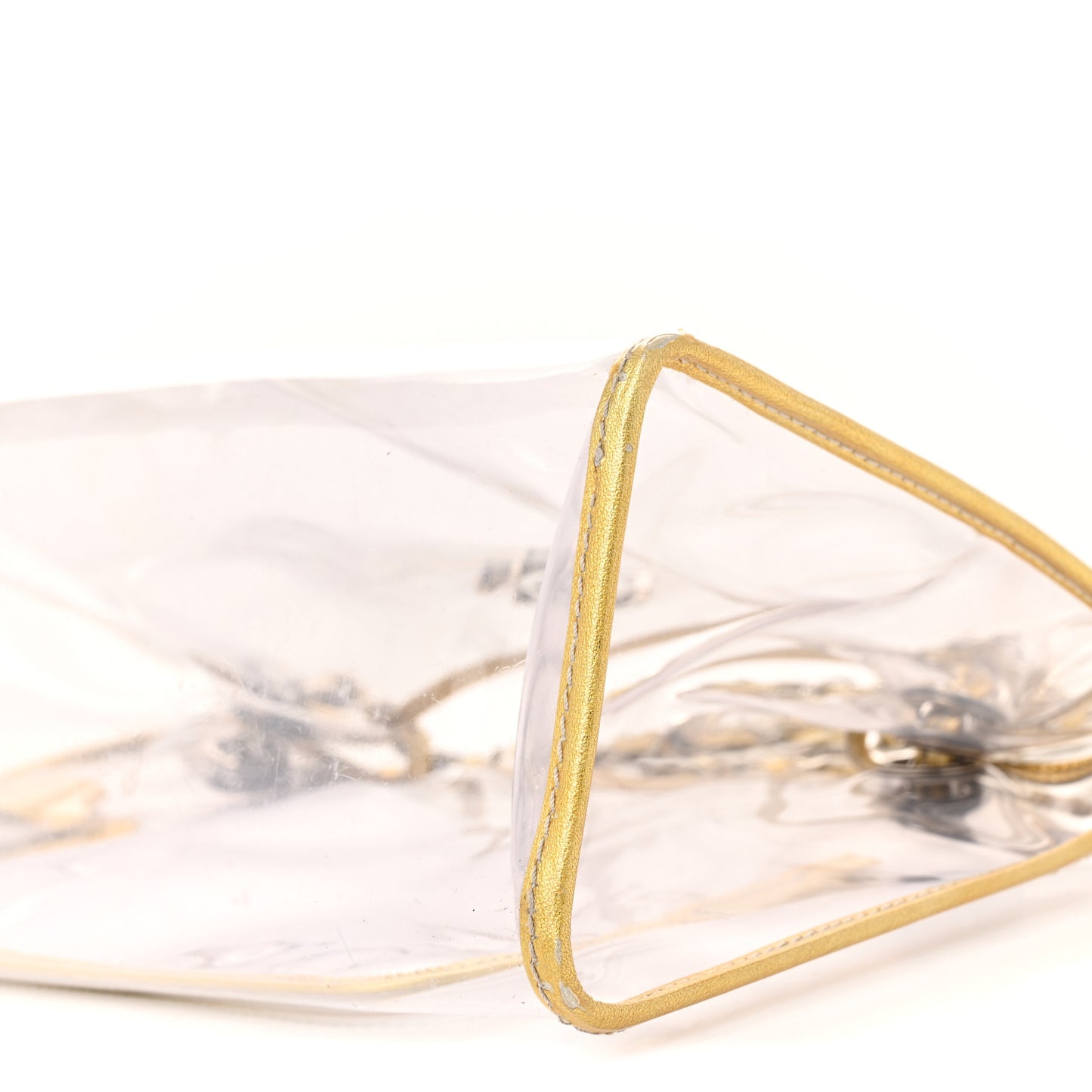 Vinyl Naked Tote Gold