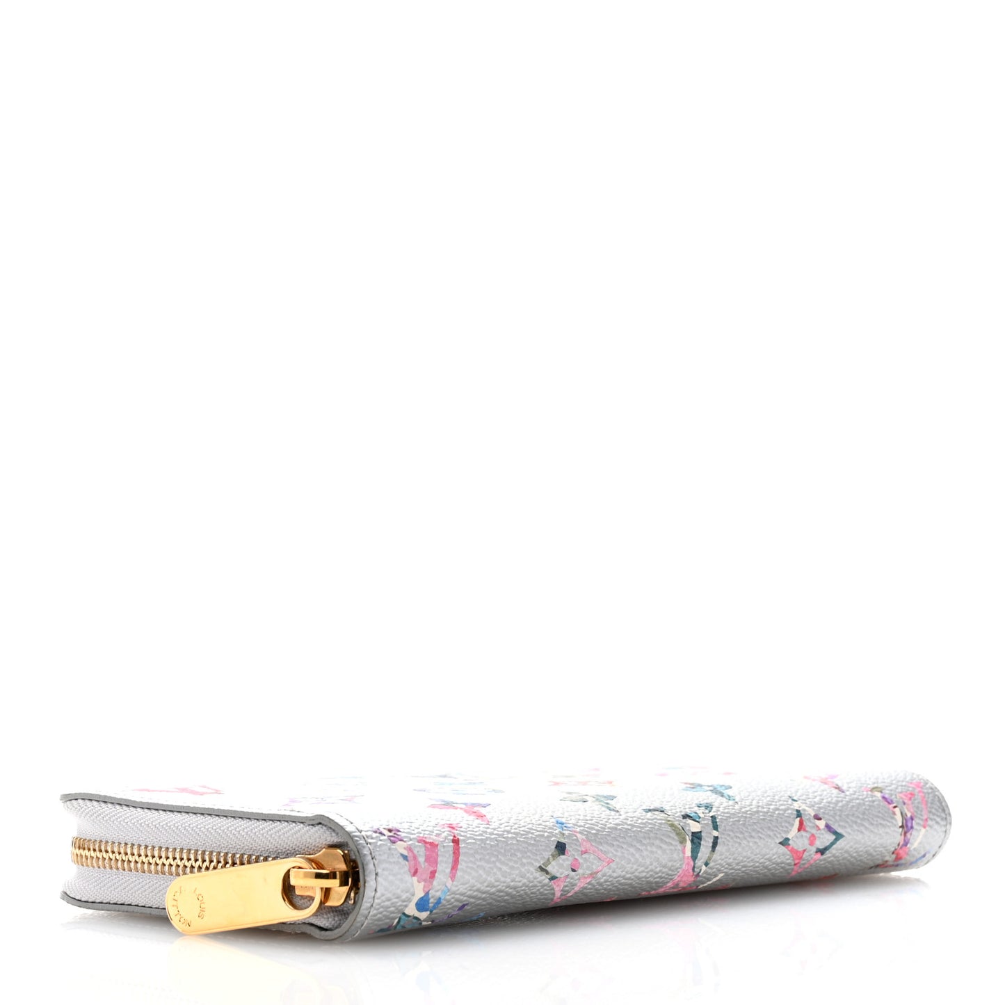 Metallic Monogram LV Garden Zippy Wallet Silver