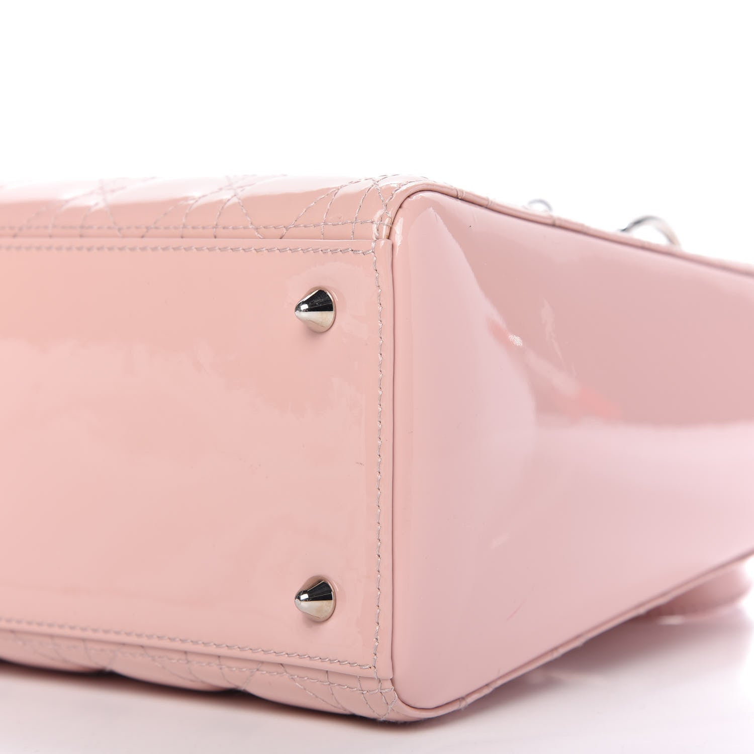 Christian Dior Patent Cannage Medium Lady Dior Rose Clair 7 of 10