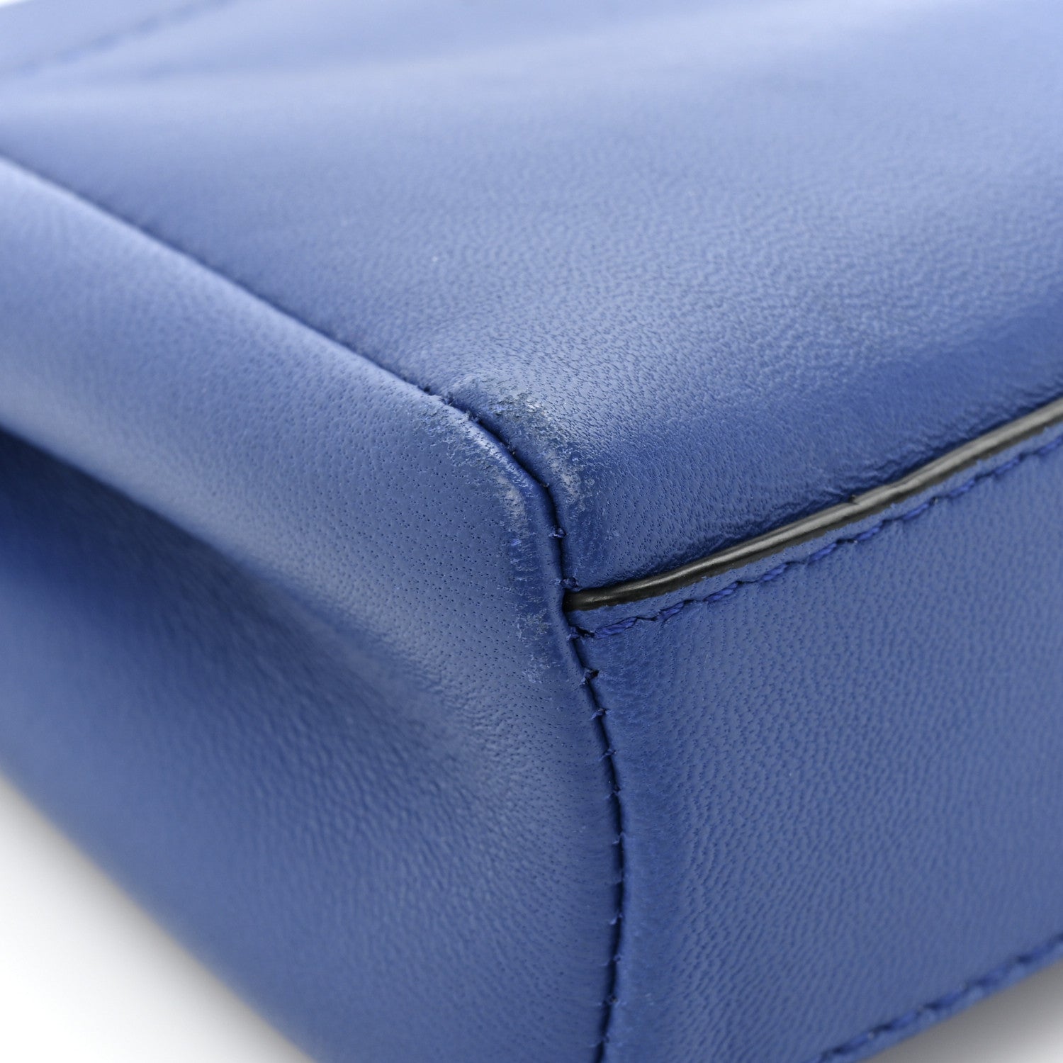 Fendi Shiny Nappa Micro Peekaboo Iconic Satchel Bluette 10 of 16