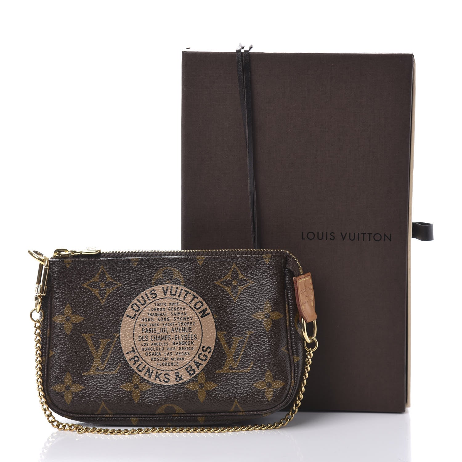 Louis Vuitton Monogram Complice Trunks and Bags Mini Pochette Accessories Beige 11 of 11