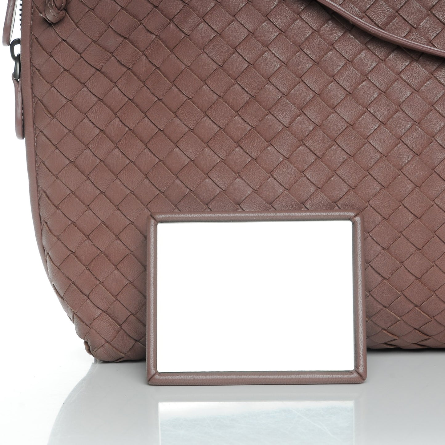 Nappa Intrecciato Pillow Crossbody Messenger Dusty Rose