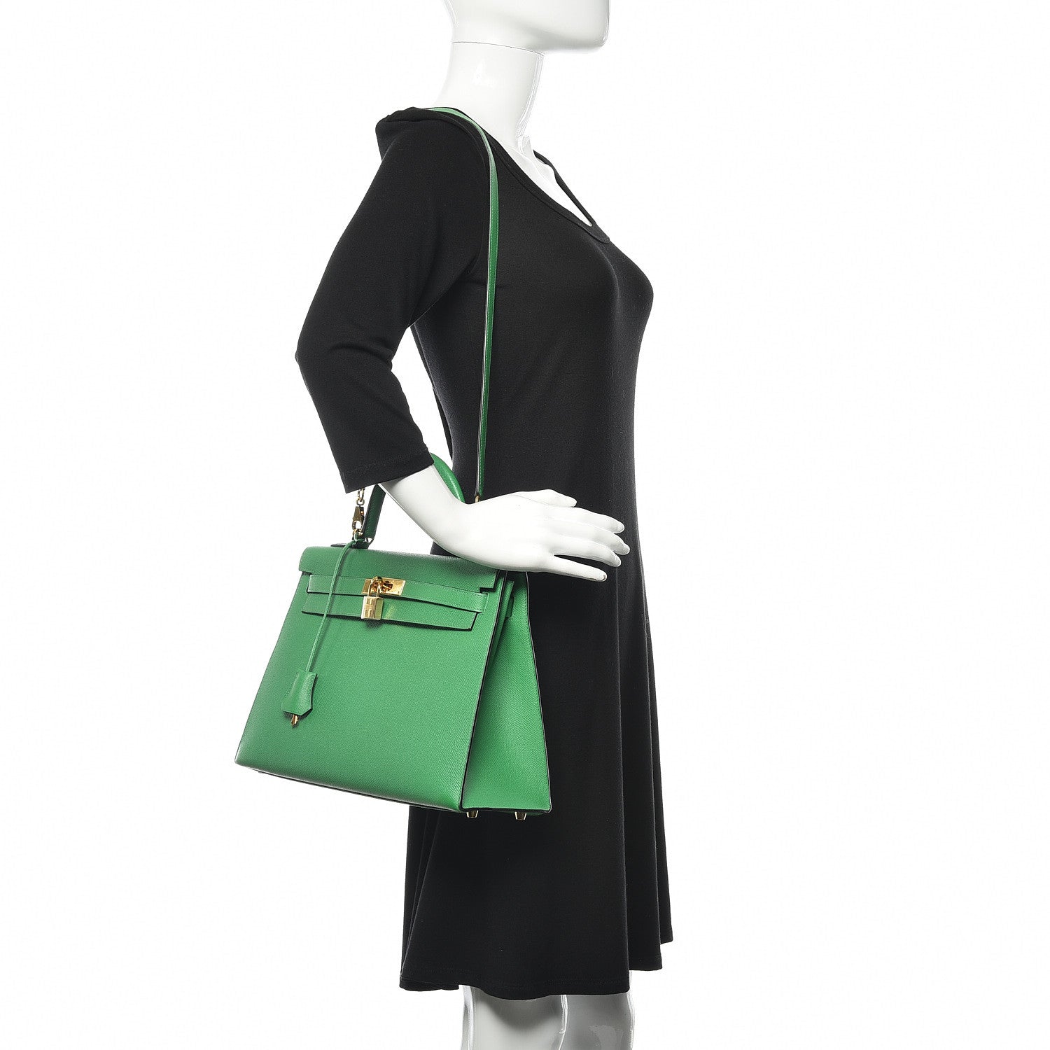 Hermes Epsom Kelly Sellier 32 Bamboo 2 of 34
