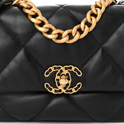 Chanel Lambskin Quilted Medium Chanel 19 Flap Black 8 of 10