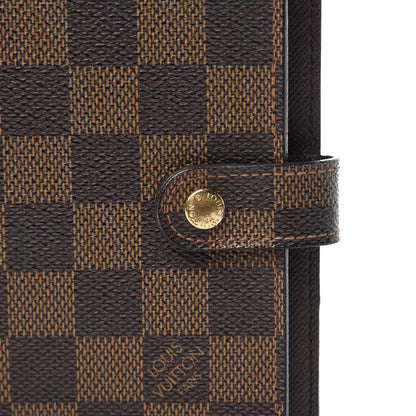 Louis Vuitton Damier Ebene Small Ring Agenda Cover 8 of 8