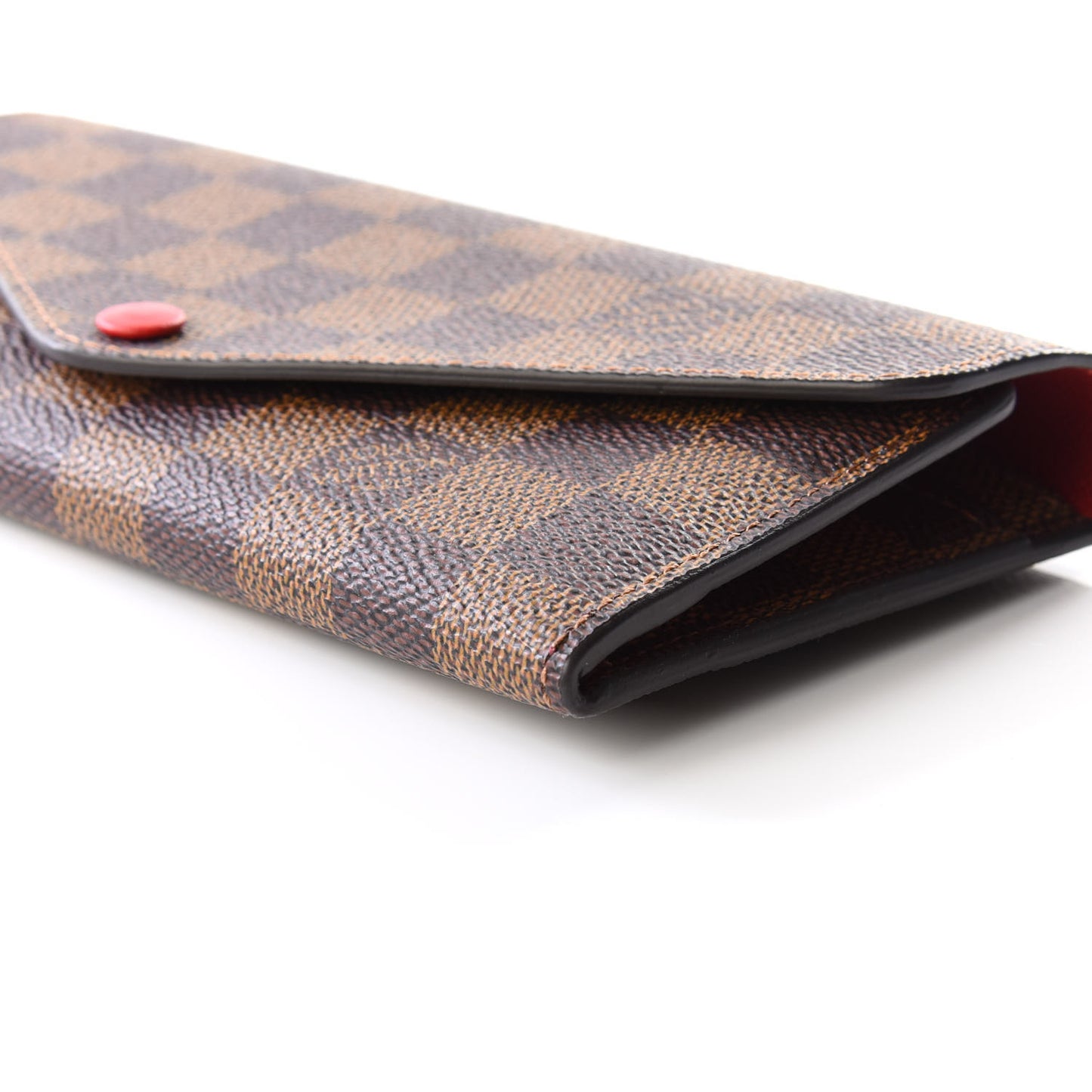 Damier Ebene Josephine Wallet Red