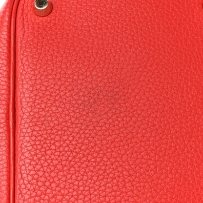 Hermes Taurillon Clemence Picotin Lock 18 PM Rouge Casaque 10 of 12