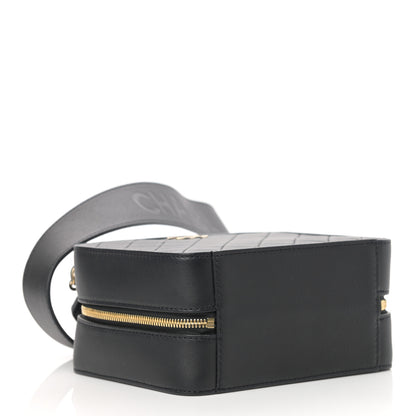 Chanel Calfskin Quilted Travel Kit Vanity Case Black 4 of 13