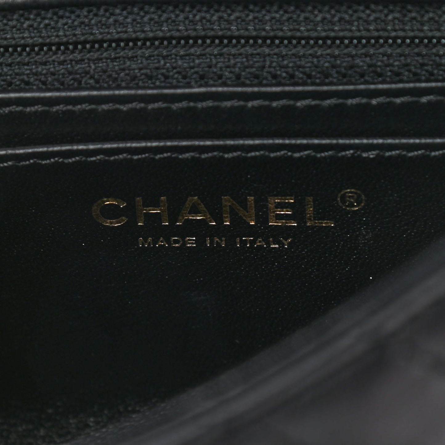 Lambskin Reverse Chevron Quilted Mini Round Top Handle Flap Black
