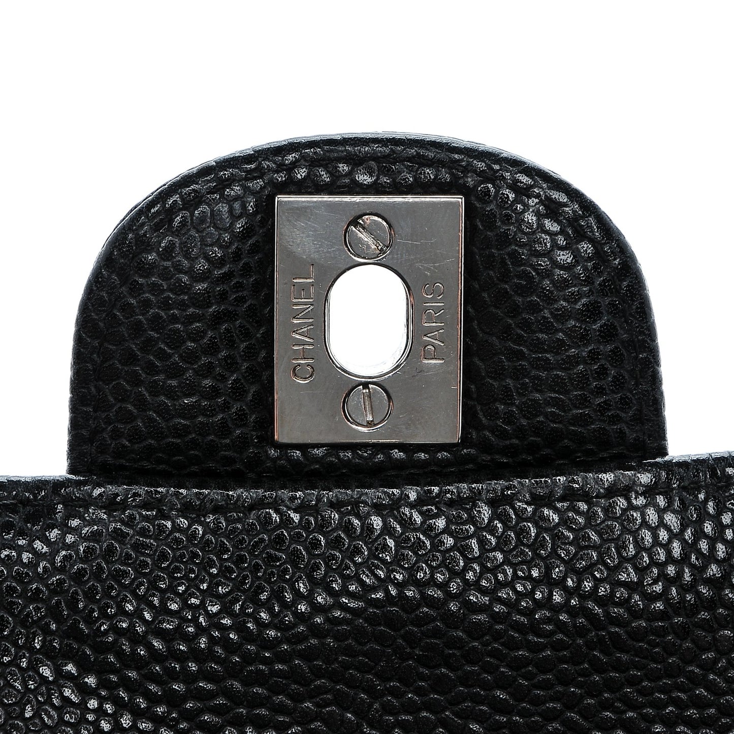 Caviar Quilted East West Flap Black