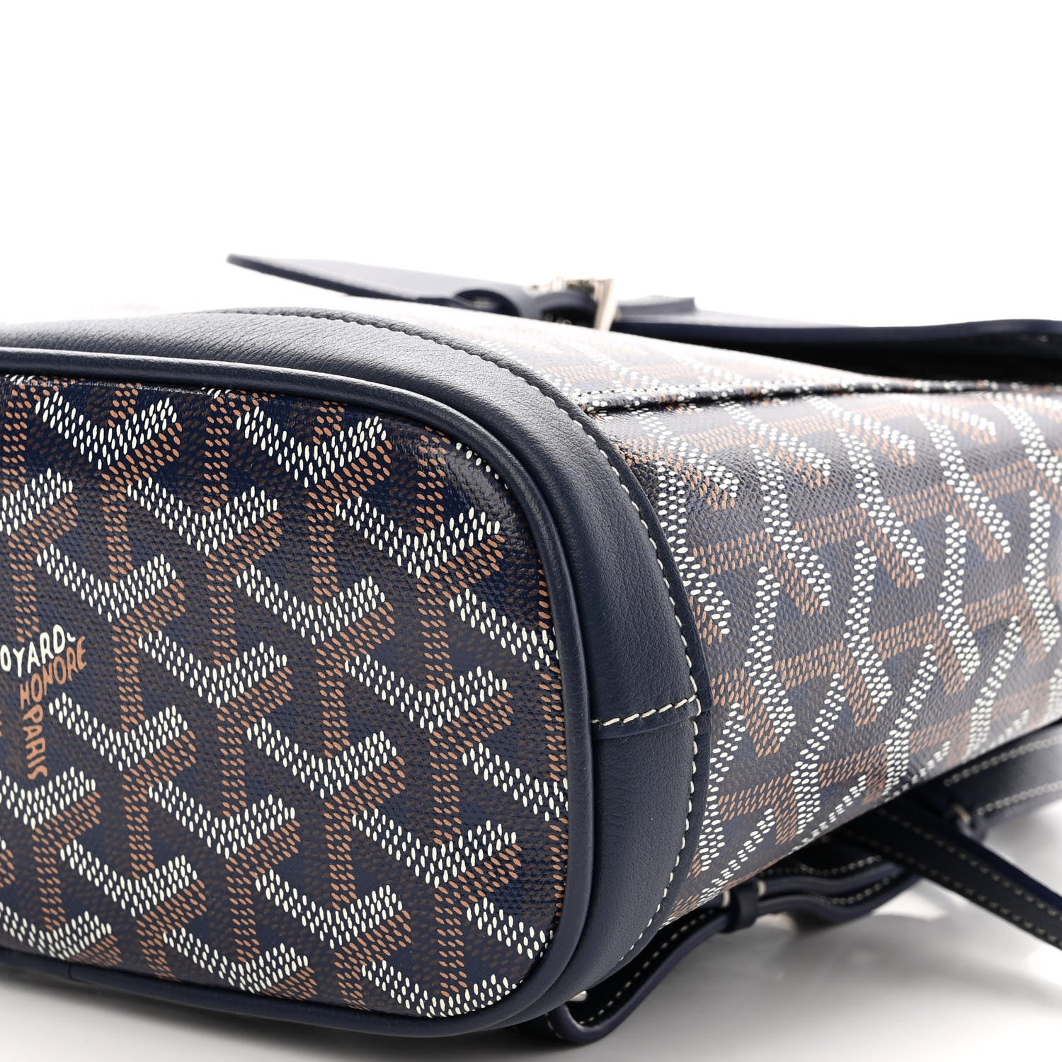 Goyard Goyardine Calfskin Mini Alpin Backpack Navy 9 of 9
