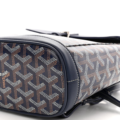 Goyard Goyardine Calfskin Mini Alpin Backpack Navy 9 of 9