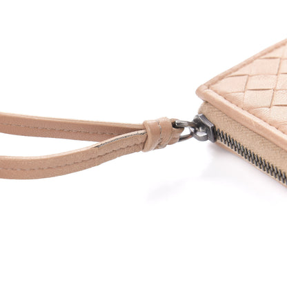 Bottega Veneta Nappa Intrecciato Cross-Stitch Zip Around Coin Purse Dahlia 10 of 10