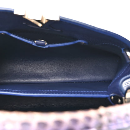 Louis Vuitton Taurillon Snakeskin Capucines BB Dark Blue 5 of 10