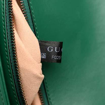 Gucci Calfskin Matelasse Small GG Marmont Shoulder Bag Emerald Green 8 of 15