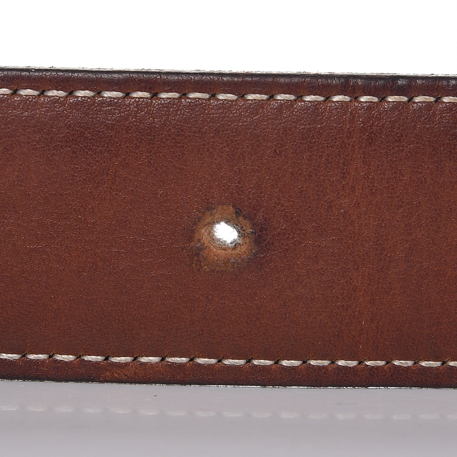 Hermes Box Barenia 32mm H Belt 95 Black Fauve 7 of 11