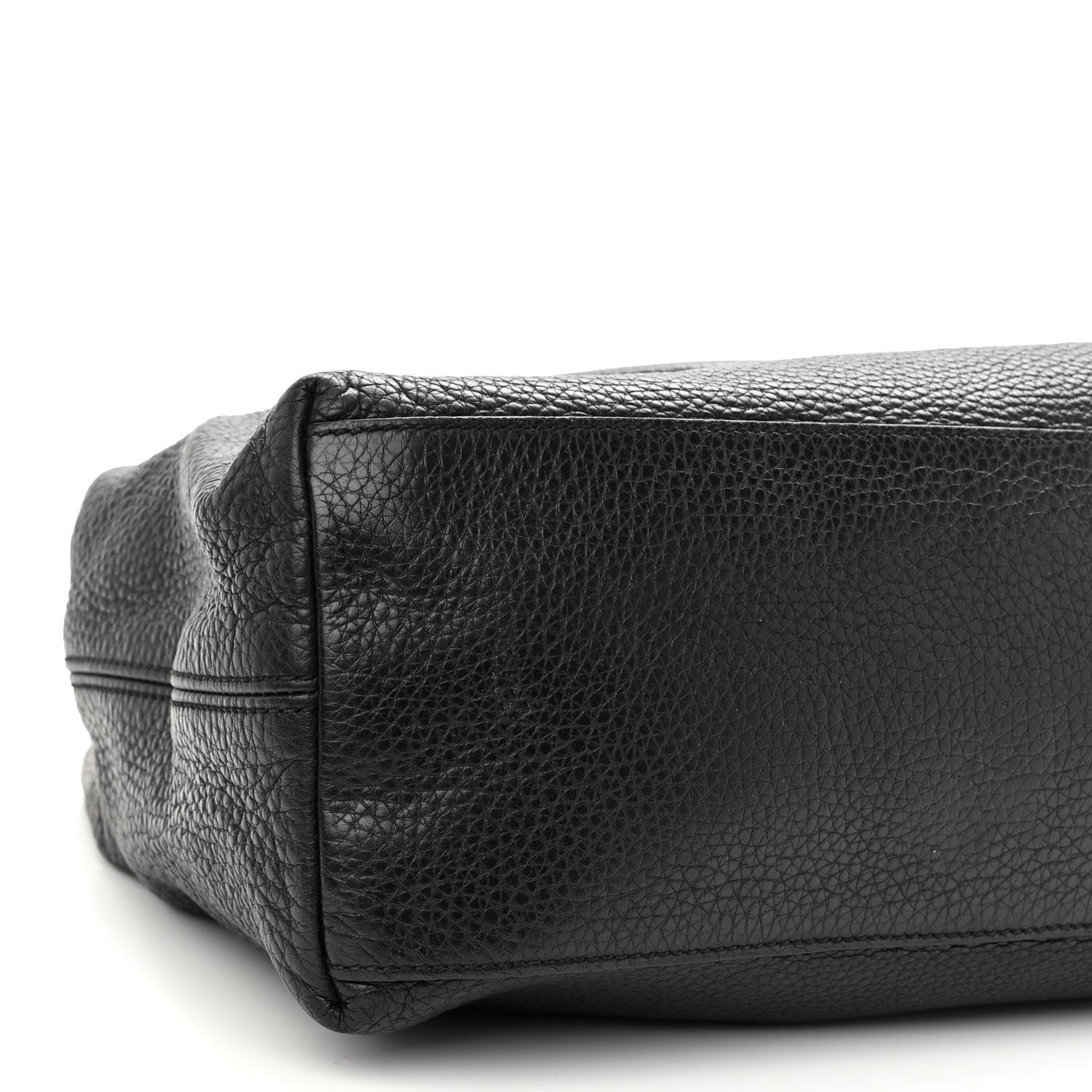 Gucci Pebbled Calfskin Medium Soho Chain Shoulder Bag Black 8 of 11