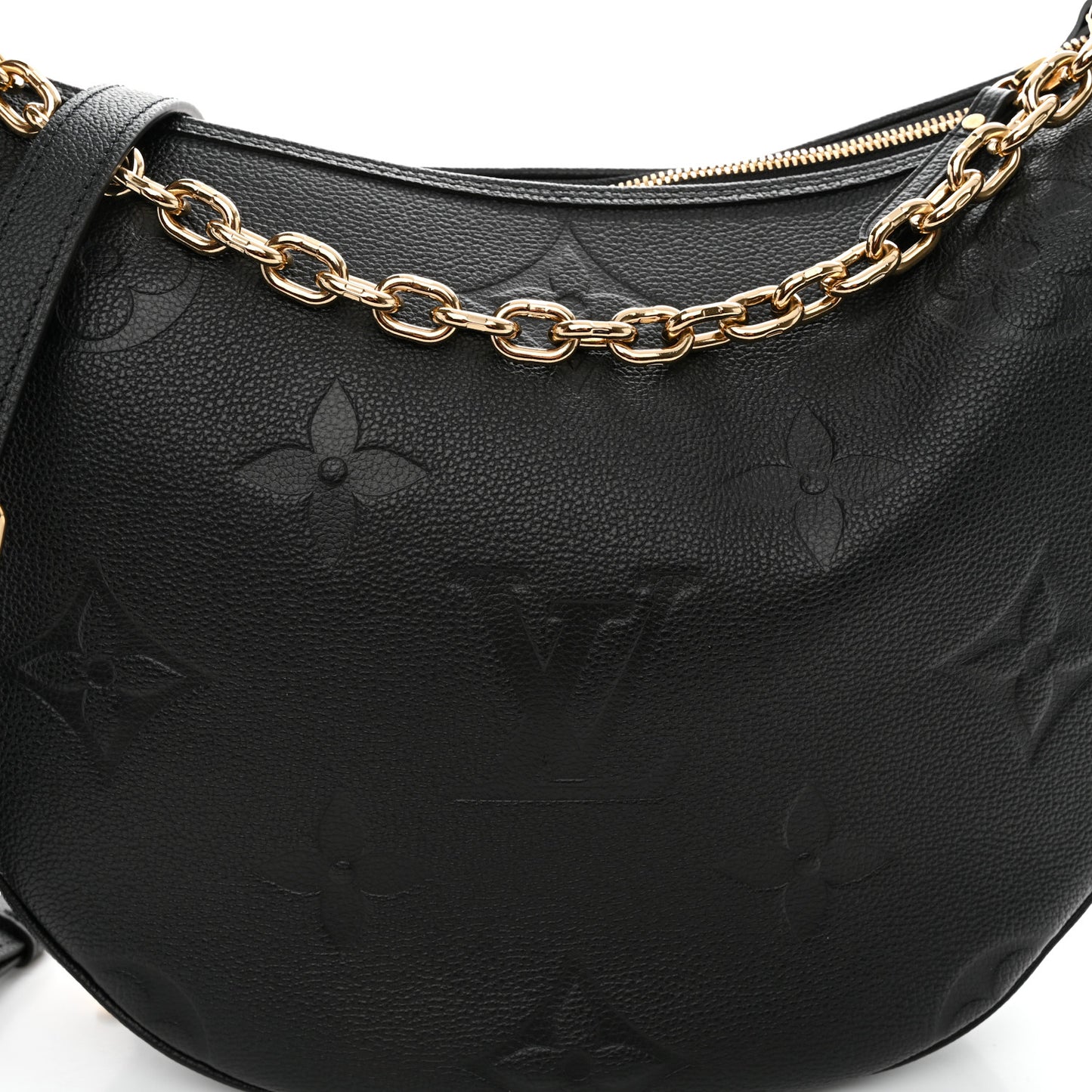 Empreinte Monogram Giant Loop Hobo Black