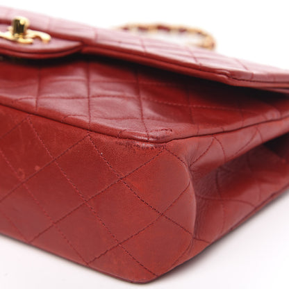 Chanel Lambskin Quilted Medium Double Flap Red 10 of 17