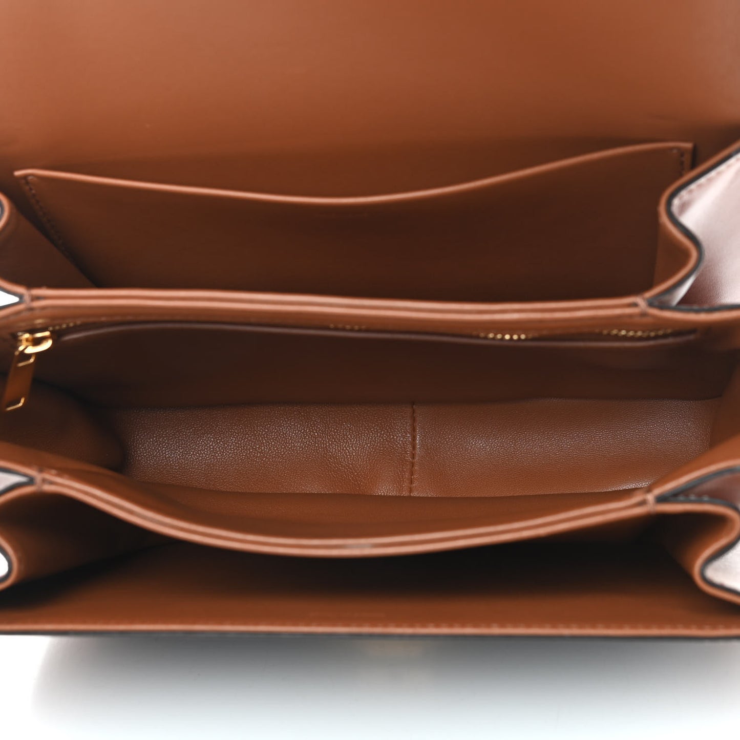 Triomphe Canvas Calfskin Medium Triomphe Bag Tan