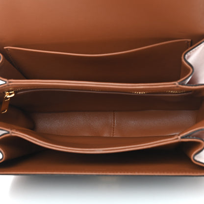 Celine Triomphe Canvas Calfskin Medium Triomphe Bag Tan 5 of 10