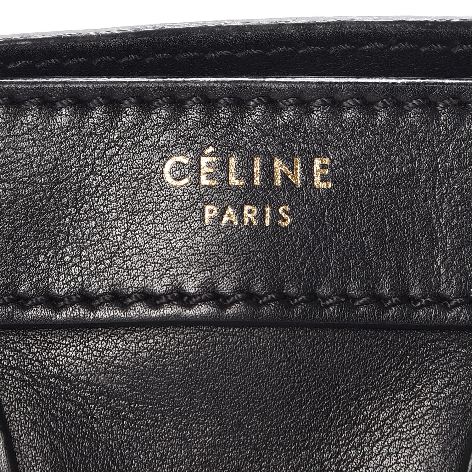Celine Smooth Calfskin Nano Luggage Black 6 of 14