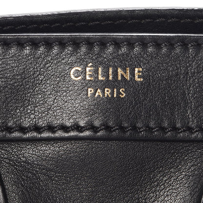 Celine Smooth Calfskin Nano Luggage Black 6 of 14