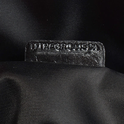 Burberry Beat Check Bridle Calfskin Nylon Medium Landscape Lynher Tote Charcoal 9 of 12