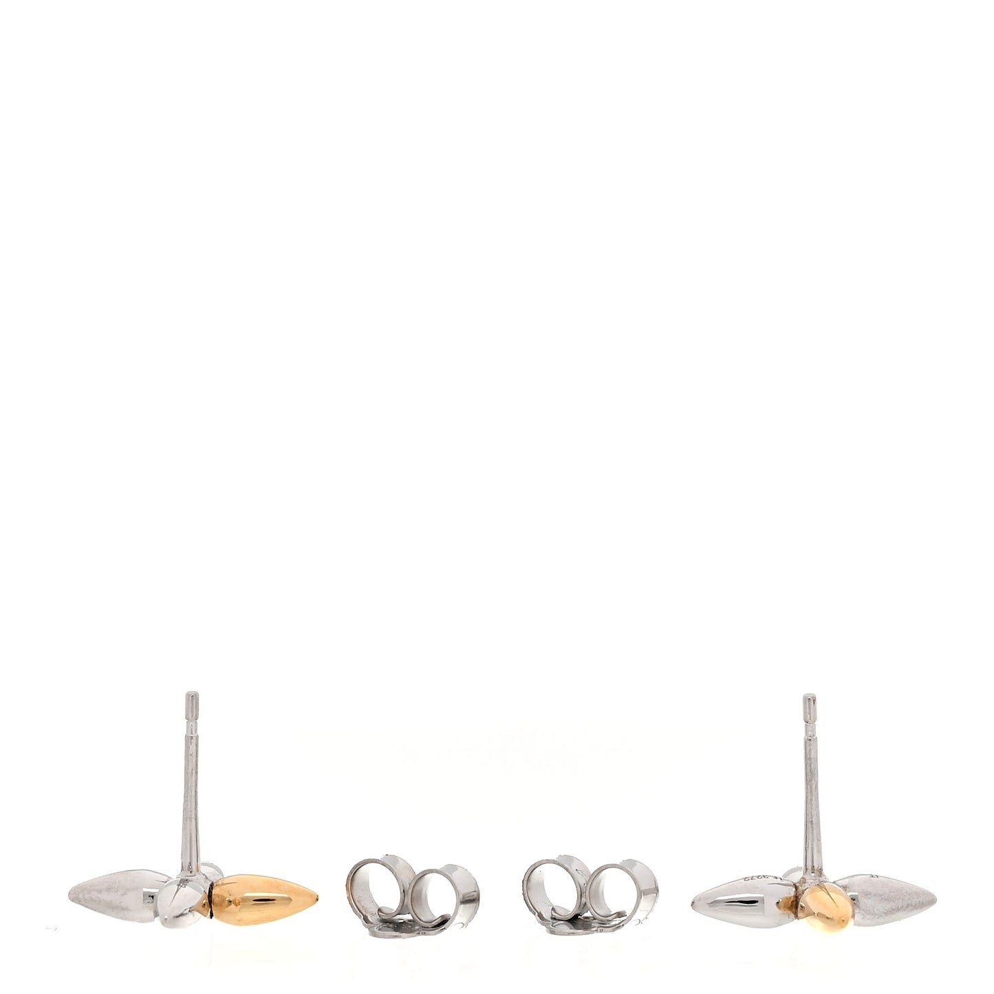 Metal Louisette Earrings Silver Gold