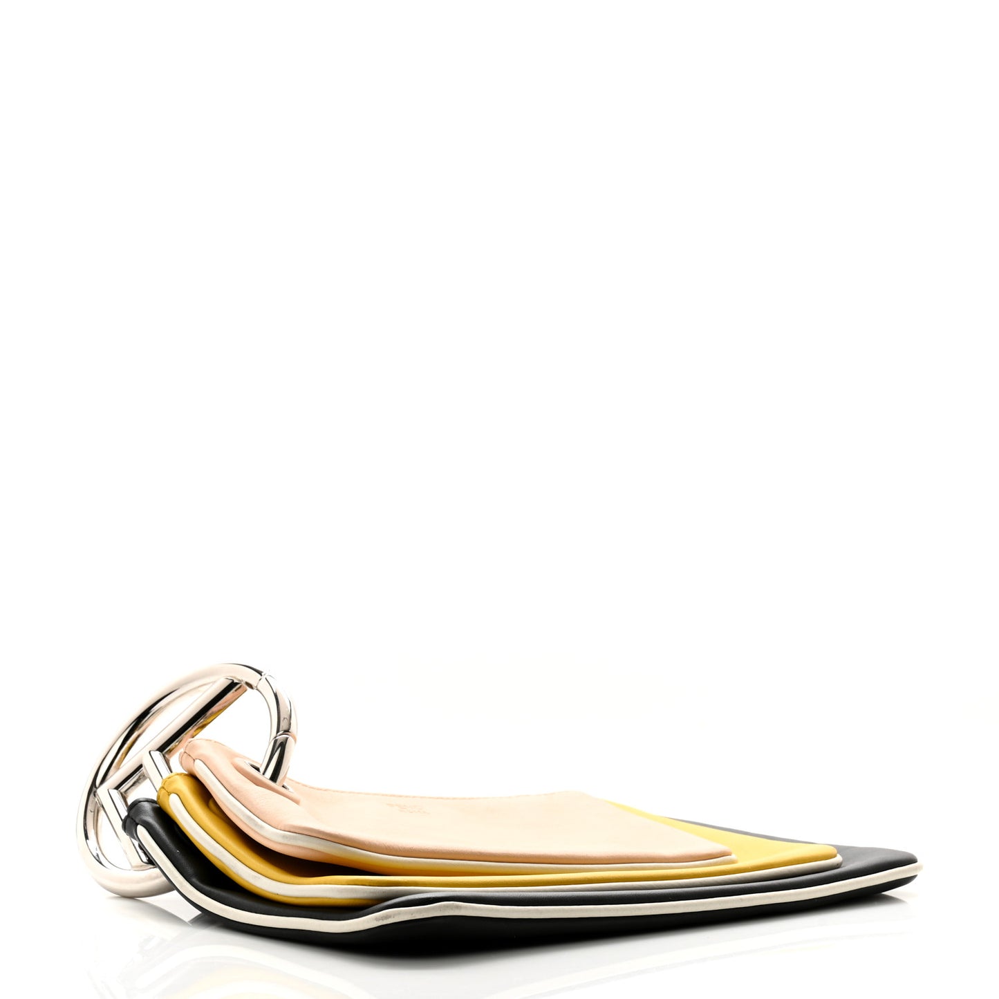 Vitello Century Opaco F is Fendi Tri-Color Triplette Pouch Set Black Multicolor