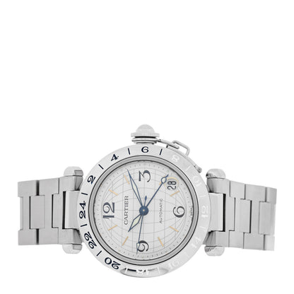 Cartier Stainless Steel 35mm Pasha GMT Automatic Watch 2 of 5