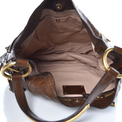 Prada Vitello Shine Hobo Nocciolo 5 of 13
