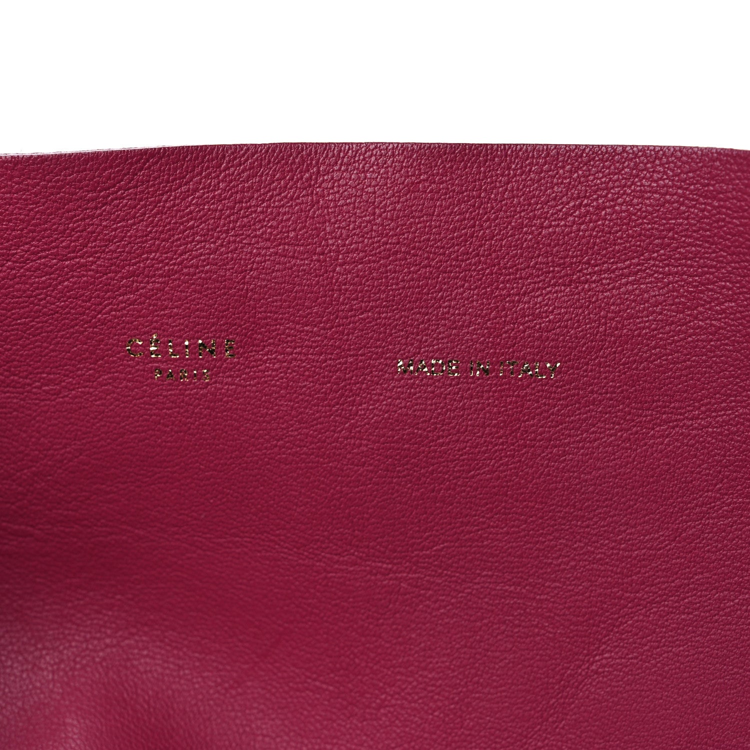 Celine Lambskin Horizontal Bi-Color Cabas Hibiscus Rust 7 of 14