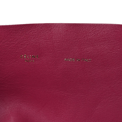 Celine Lambskin Horizontal Bi-Color Cabas Hibiscus Rust 7 of 14