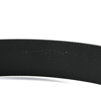 Gucci Textured Dollar Calfskin Nickel Double G 40mm Belt 90 36 Black 4 of 4