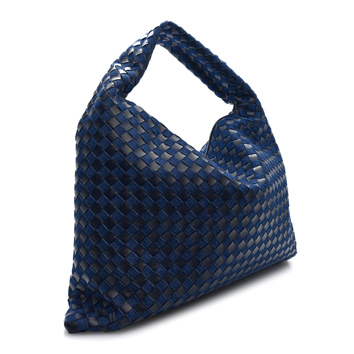 Denim Nappa Intrecciato Large Hop Abyss Indigo